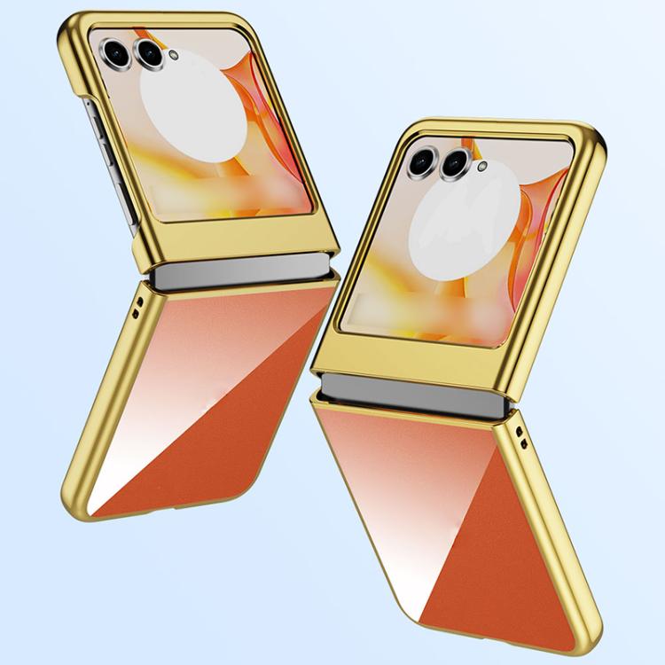 For Motorola Razr 60 Super Thin Electroplating Transparent Folding Phone Case