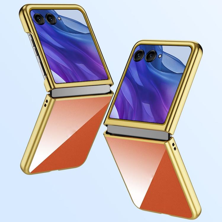 For Motorola Razr 60 Ultra Super Thin Electroplating Transparent Folding Phone Case