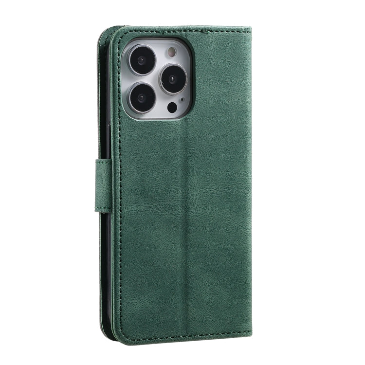 For iPhone 16 Pro Nail Skin Feel Stitching Calf Texture Leather Phone Case
