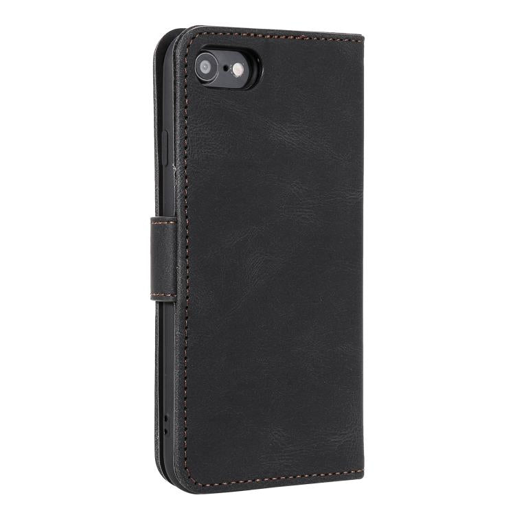 For iPhone 16e / 17e Nail Skin Feel Stitching Calf Texture Leather Phone Case