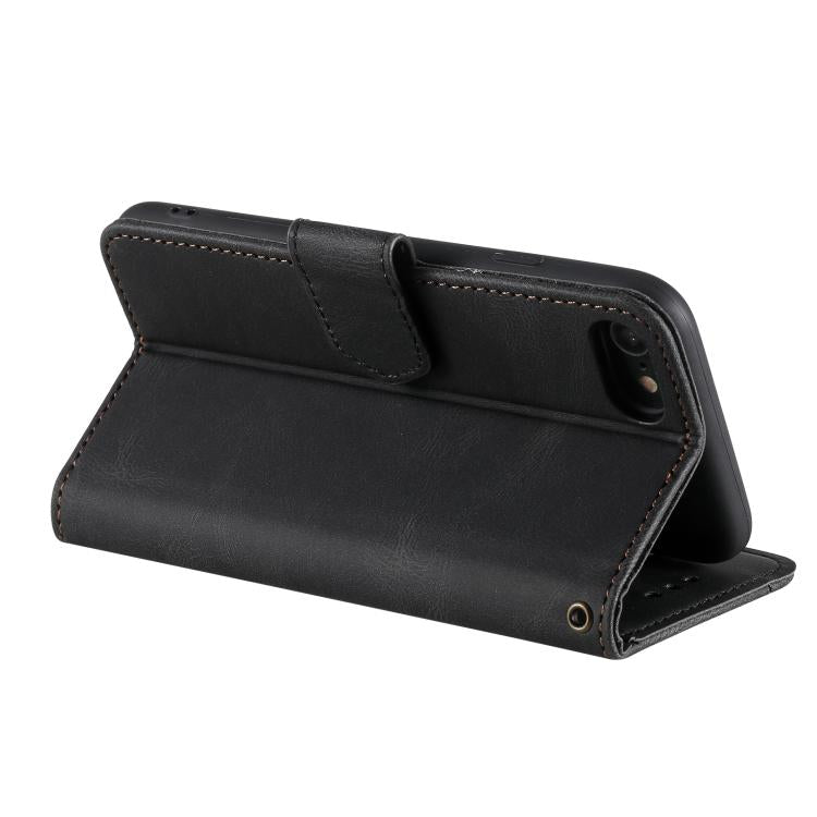 For iPhone 16e / 17e Nail Skin Feel Stitching Calf Texture Leather Phone Case