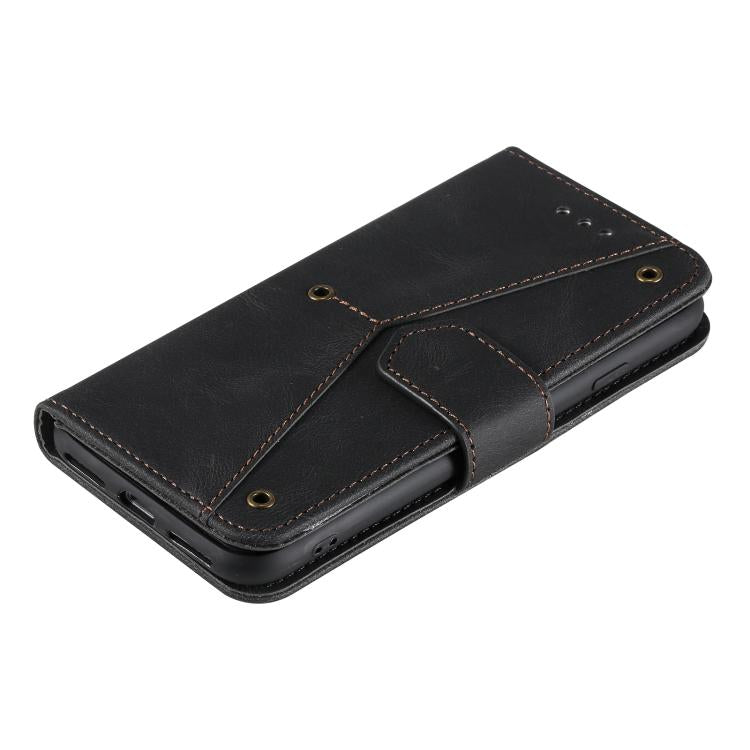 For iPhone 16e / 17e Nail Skin Feel Stitching Calf Texture Leather Phone Case