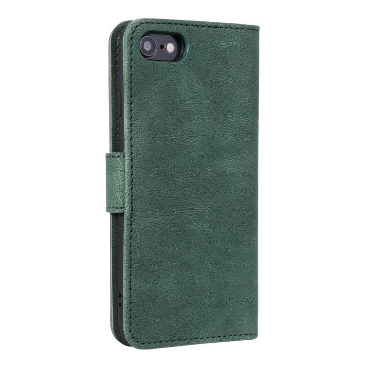 For iPhone 16e / 17e Nail Skin Feel Stitching Calf Texture Leather Phone Case