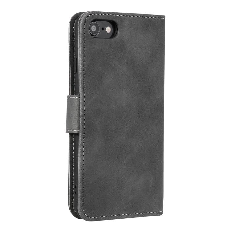 For iPhone 16e / 17e Nail Skin Feel Stitching Calf Texture Leather Phone Case