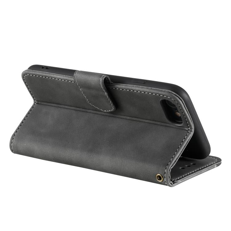 For iPhone 16e / 17e Nail Skin Feel Stitching Calf Texture Leather Phone Case
