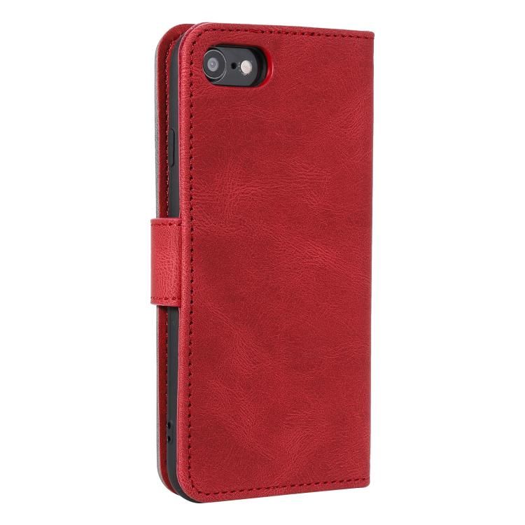 For iPhone 16e / 17e Nail Skin Feel Stitching Calf Texture Leather Phone Case