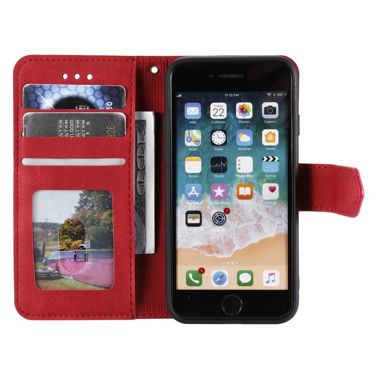 For iPhone 16e / 17e Nail Skin Feel Stitching Calf Texture Leather Phone Case