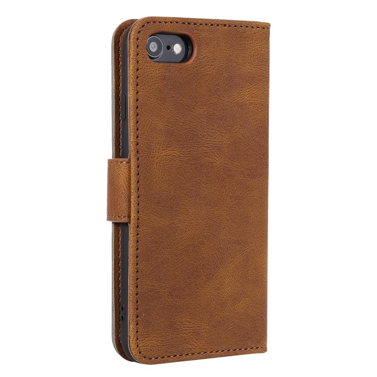 For iPhone 16e / 17e Nail Skin Feel Stitching Calf Texture Leather Phone Case