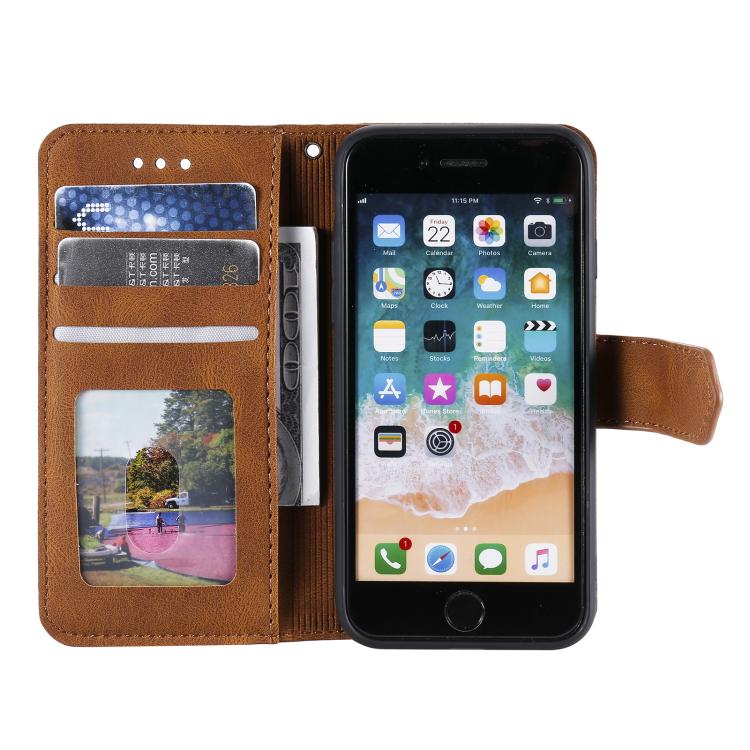 For iPhone 16e / 17e Nail Skin Feel Stitching Calf Texture Leather Phone Case