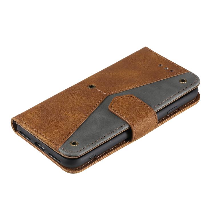 For iPhone 16e / 17e Nail Skin Feel Stitching Calf Texture Leather Phone Case