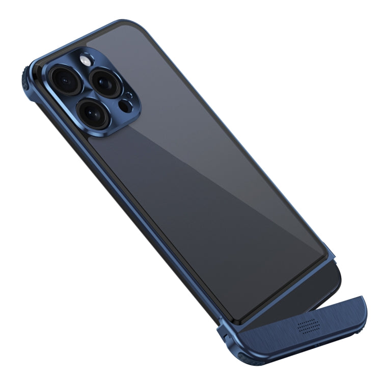 For iPhone 15 Pro Max Metal Scissor Holder Translucent Aroma Phone Case