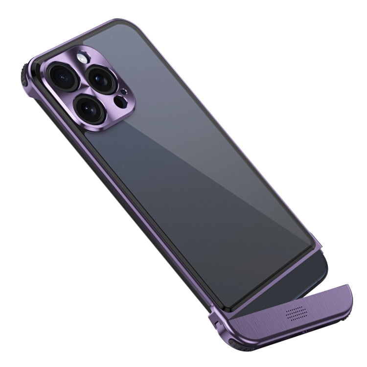 For iPhone 14 Pro Max Metal Scissor Holder Translucent Aroma Phone Case