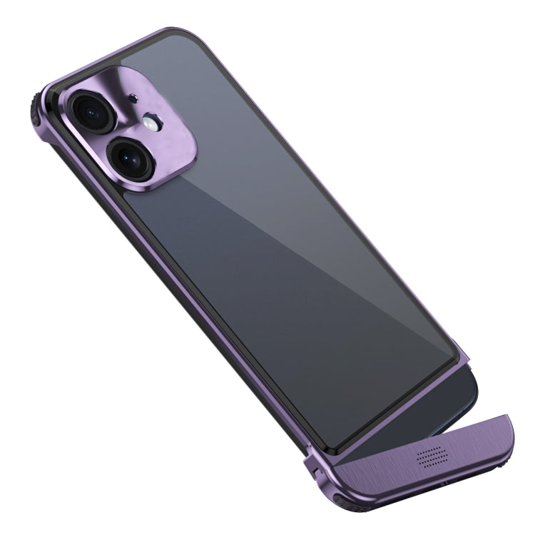 For iPhone 12 Metal Scissor Holder Translucent Aroma Phone Case