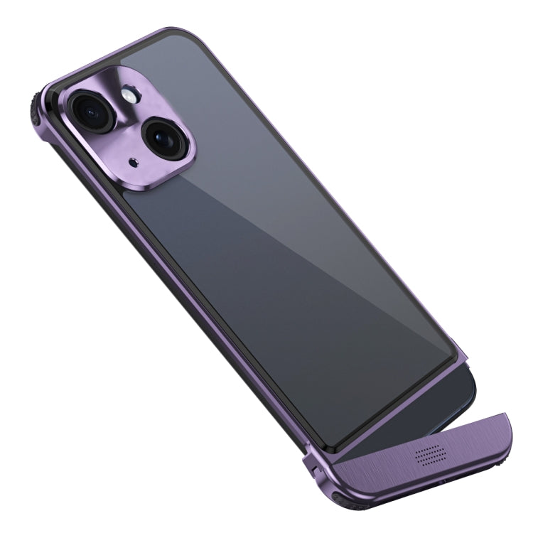 For iPhone 15 Plus Metal Scissor Holder Translucent Aroma Phone Case