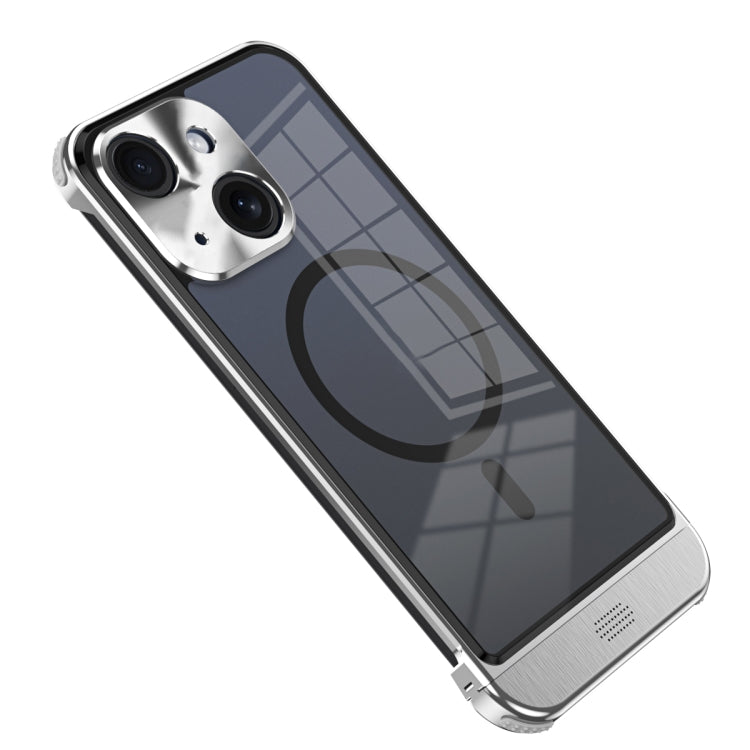 For iPhone 15 Plus Metal Scissor Design Aroma MagSafe Phone Case