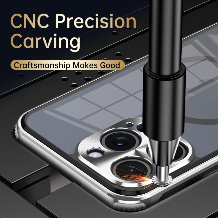For iPhone 15 Pro Max Metal Scissor Design Aroma MagSafe Phone Case