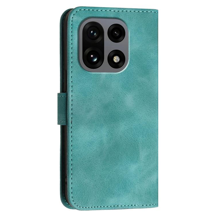 For OnePlus 15 Grid Butterfly Embossed Pattern Flip Leather Phone Case with Lanyard