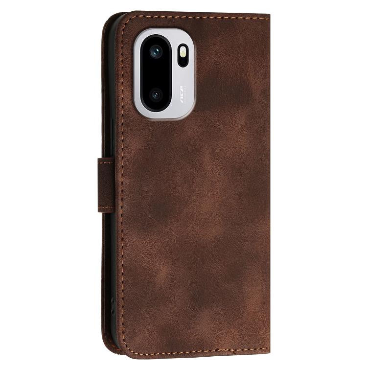 For OnePlus Ace 6 Grid Butterfly Embossed Pattern Flip Leather Phone Case with Lanyard