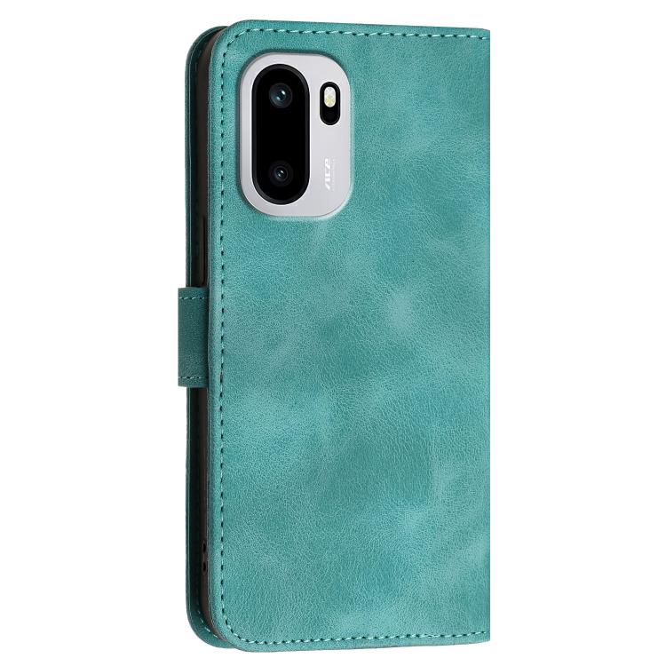 For OnePlus Ace 6 Grid Butterfly Embossed Pattern Flip Leather Phone Case with Lanyard