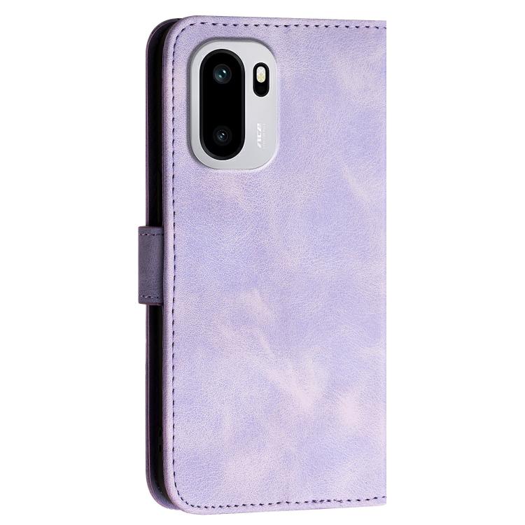 For OnePlus Ace 6 Grid Butterfly Embossed Pattern Flip Leather Phone Case with Lanyard