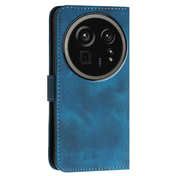For Sharp Aquos R9 Pro Grid Butterfly Embossed Pattern Leather Phone Case with Lanyard
