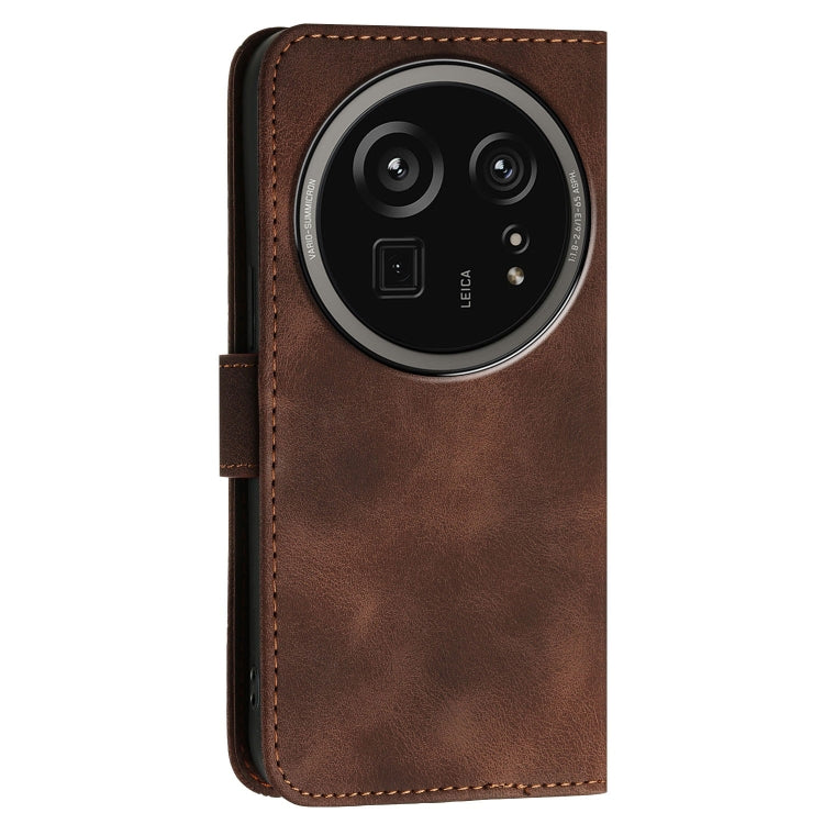 For Sharp Aquos R9 Pro Grid Butterfly Embossed Pattern Leather Phone Case with Lanyard