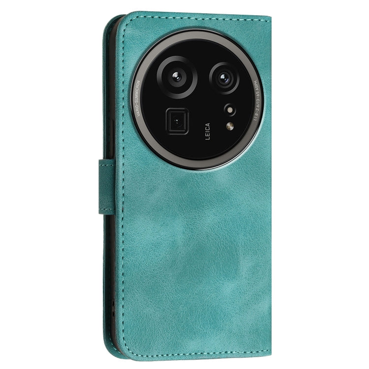 For Sharp Aquos R9 Pro Grid Butterfly Embossed Pattern Leather Phone Case with Lanyard
