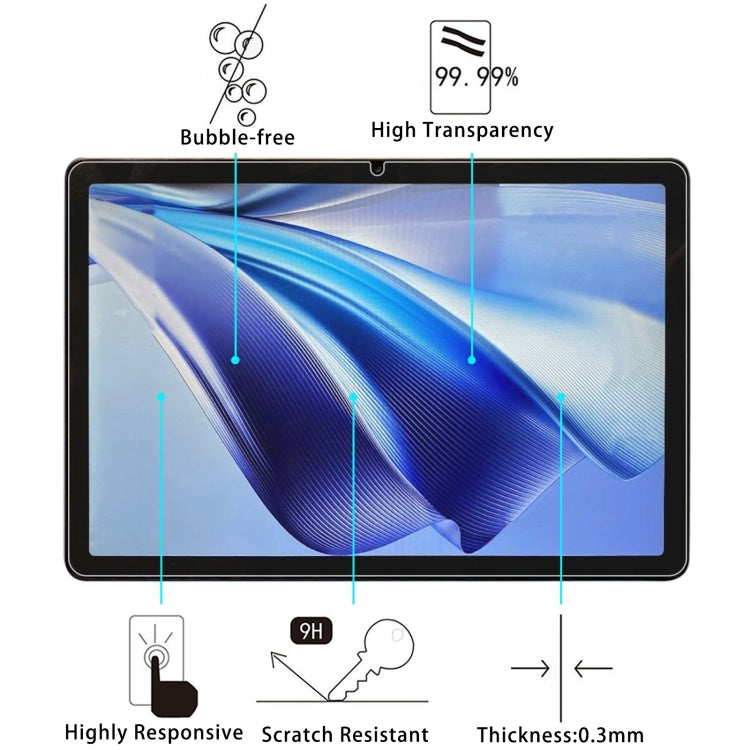 For AvidPad S80 11 2pcs 9H 0.3mm Explosion-proof Tempered Glass Film