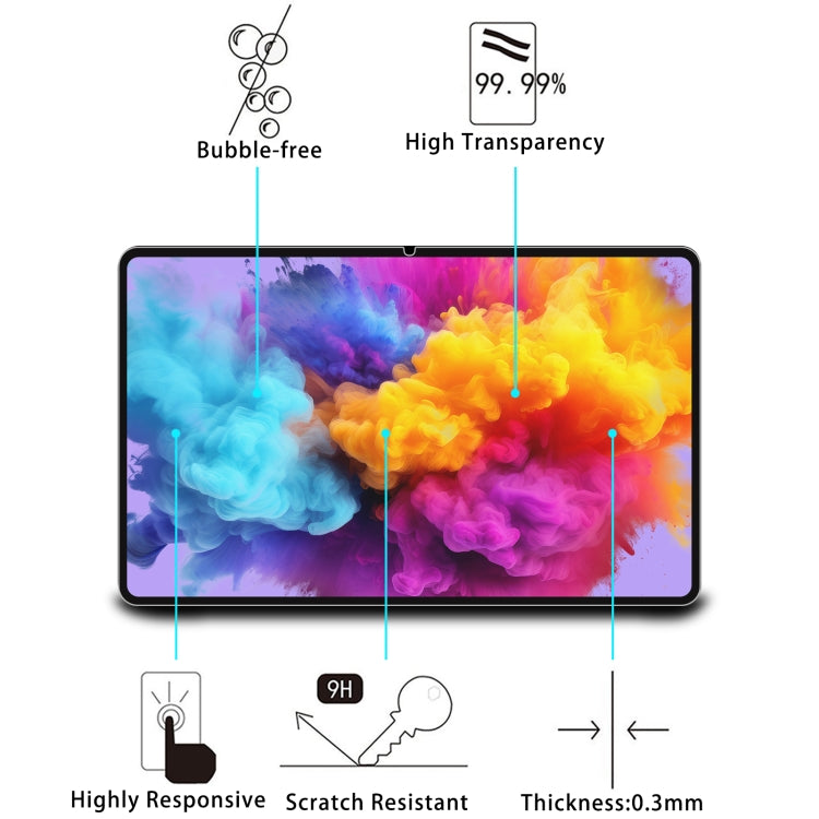 For AvidPad A90 12 2pcs 9H 0.3mm Explosion-proof Tempered Glass Film