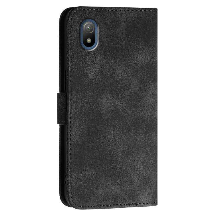 For Sony Xperia Ace III Grid Butterfly Embossed Pattern Leather Phone Case with Lanyard