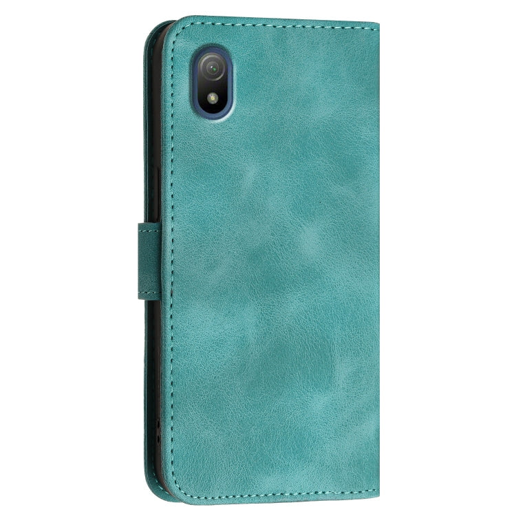 For Sony Xperia Ace III Grid Butterfly Embossed Pattern Leather Phone Case with Lanyard
