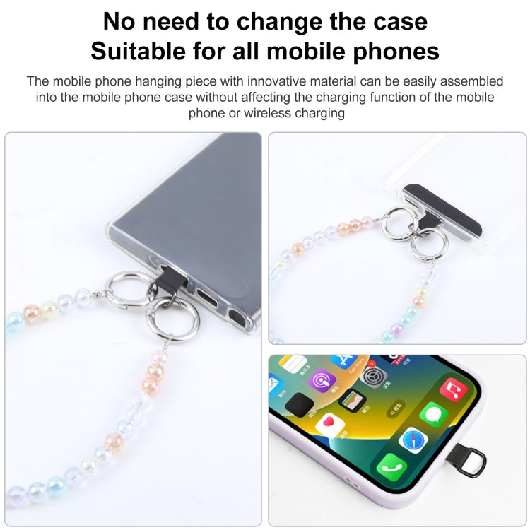 Simple Colorful Beads Chain Anti-lost Short Lanyard - Colorful