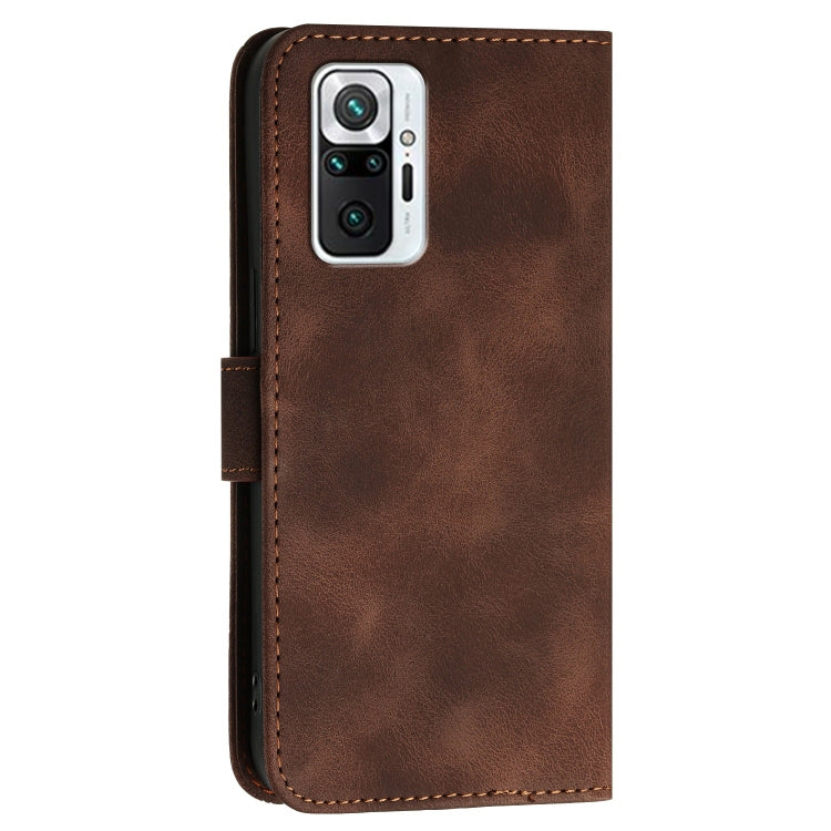 For Redmi Note 10 Pro Max Grid Butterfly Embossed Pattern Leather Phone Case with Lanyard