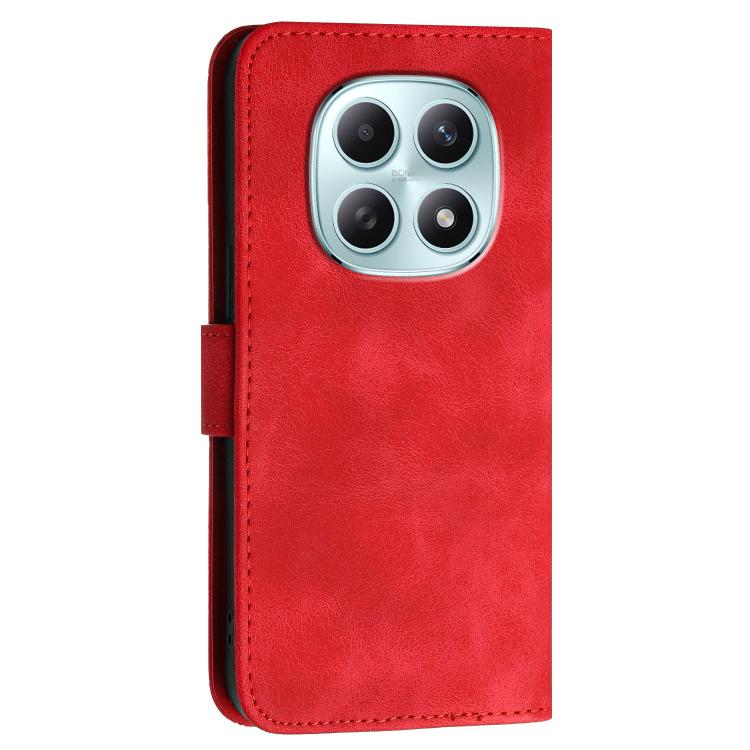 For Redmi Note 15 4G / 5G 164mm / Poco M8 5G Grid Butterfly Embossed Pattern Leather Phone Case with Lanyard