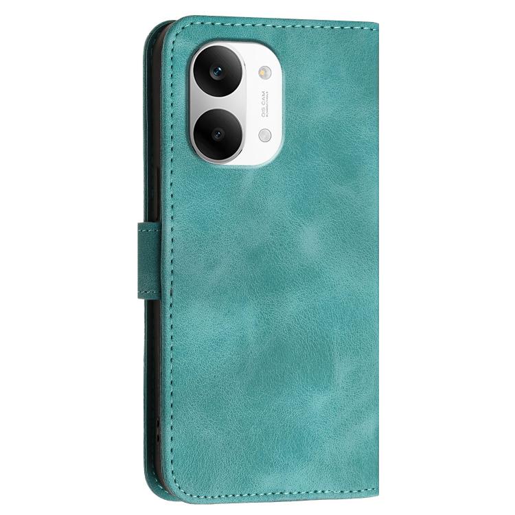 For Redmi Turbo 5 Max / Poco X8 Pro Max Grid Butterfly Embossed Pattern Leather Phone Case with Lanyard