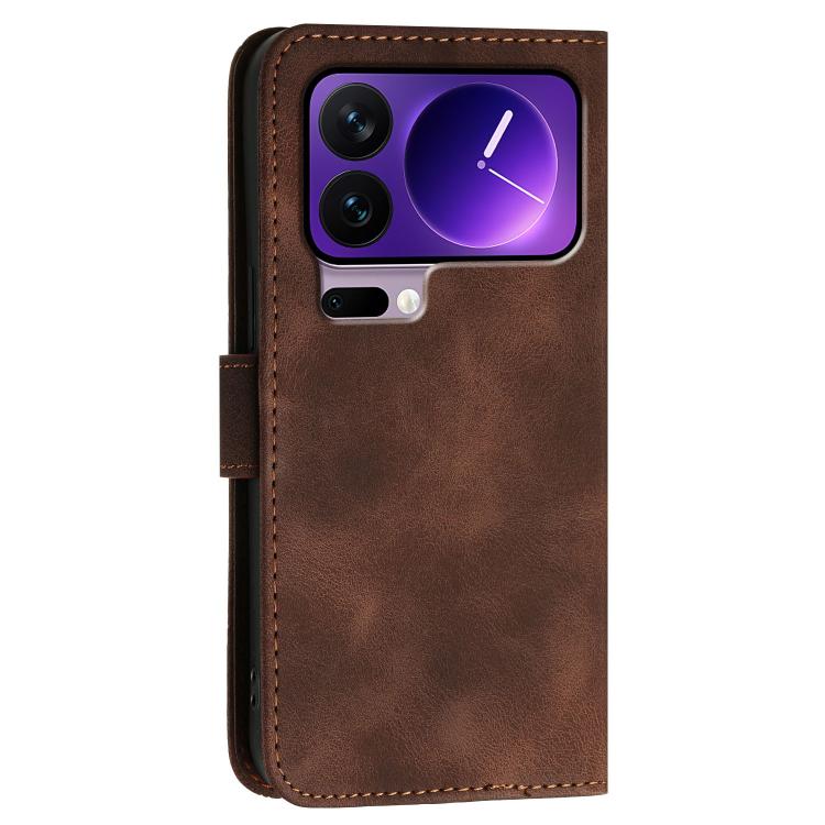 For Xiaomi 17 Pro Grid Butterfly Embossed Pattern Leather Phone Case with Lanyard