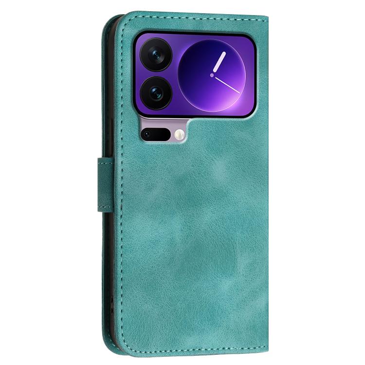 For Xiaomi 17 Pro Grid Butterfly Embossed Pattern Leather Phone Case with Lanyard