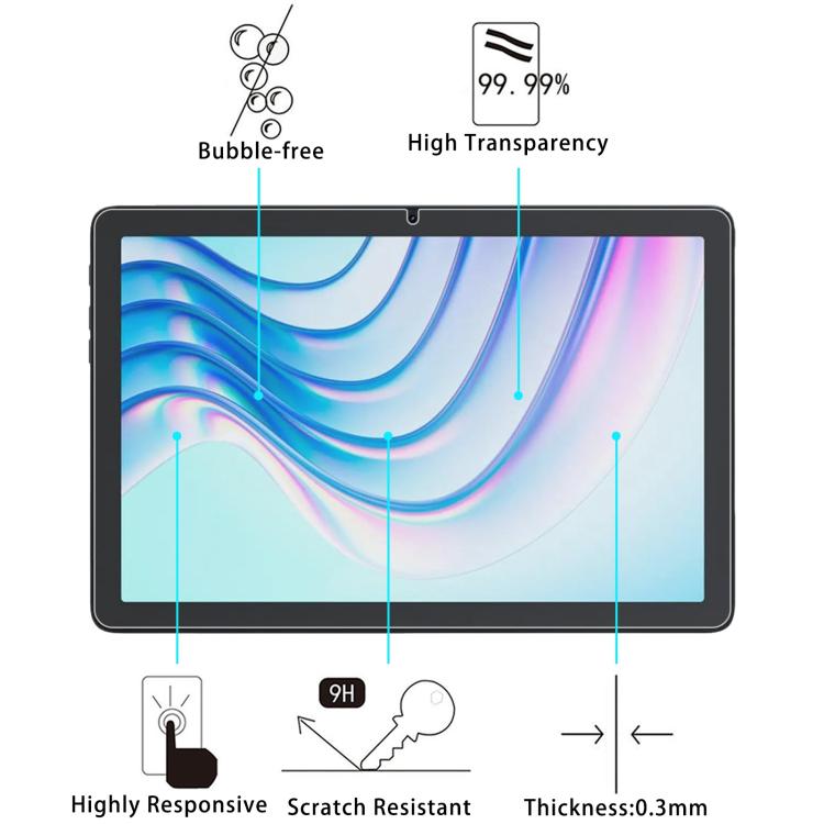 For Cubot Tab 65 10.1 inch 9H 0.3mm Explosion-proof Tempered Glass Film