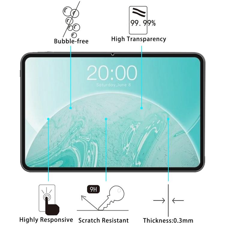 For ODEA A13 13.4 9H 0.3mm Explosion-proof Tempered Glass Film