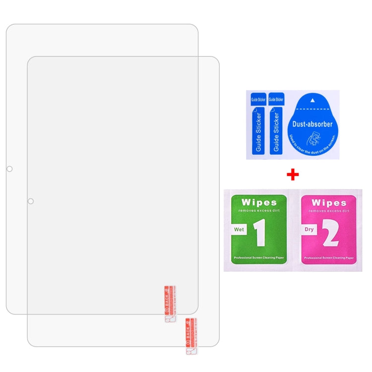 For ODEA A10 10.1 2pcs 9H 0.3mm Explosion-proof Tempered Glass Film