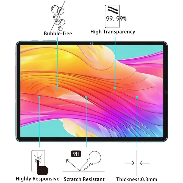 For ODEA A10 10.1 2pcs 9H 0.3mm Explosion-proof Tempered Glass Film