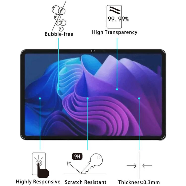 For TechLife Pad Plus 12 inch 9H 0.3mm Explosion-proof Tempered Glass Film