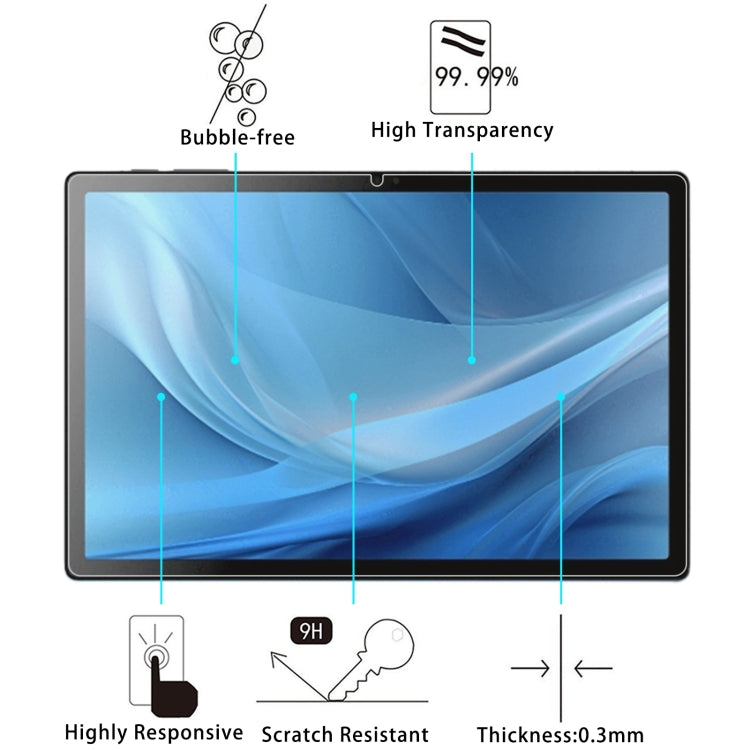 For TechLife Pad 10.36 25pcs 9H 0.3mm Explosion-proof Tempered Glass Film