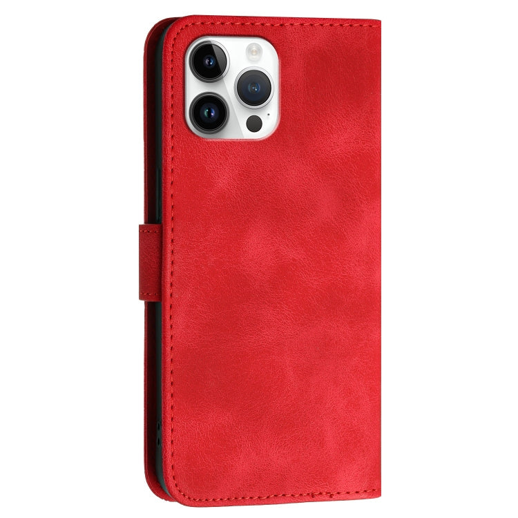 For iPhone 12 Pro Max YX0080 Grid Butterfly Embossed Pattern Flip Leather Phone Case with Lanyard