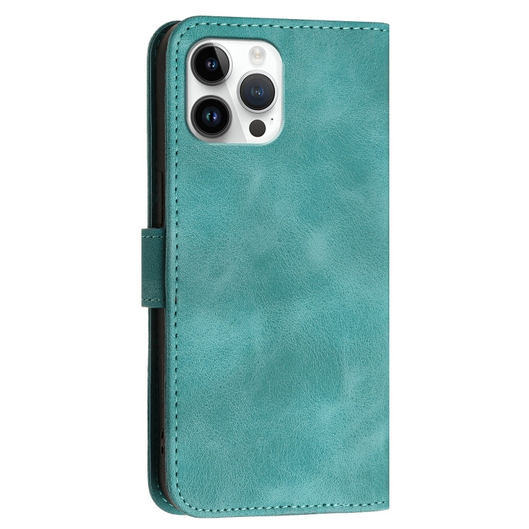 For iPhone 12 Pro Max YX0080 Grid Butterfly Embossed Pattern Flip Leather Phone Case with Lanyard