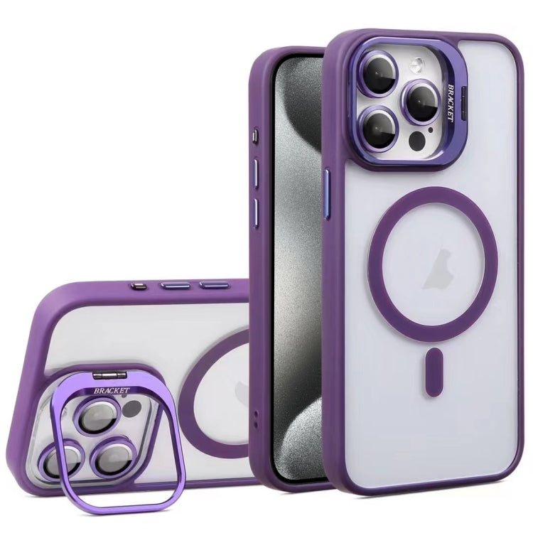 For iPhone 15 Pro Max U1 Invisible Lens Holder Acrylic + TPU MagSafe Magnetic Phone Case