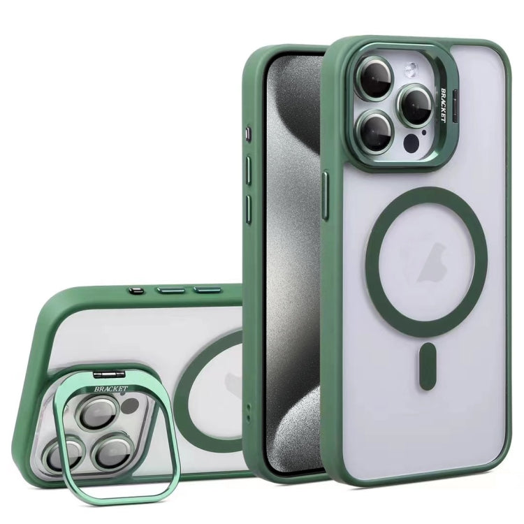 For iPhone 15 Pro Max U1 Invisible Lens Holder Acrylic + TPU MagSafe Magnetic Phone Case