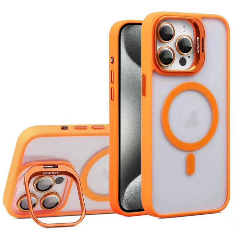 For iPhone 15 Pro Max U1 Invisible Lens Holder Acrylic + TPU MagSafe Magnetic Phone Case