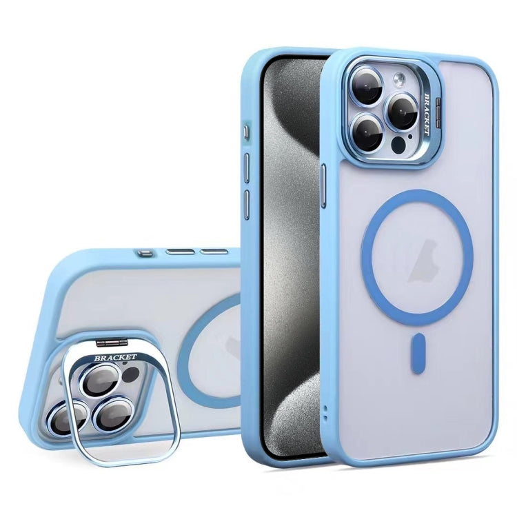 For iPhone 15 Pro Max U1 Invisible Lens Holder Acrylic + TPU MagSafe Magnetic Phone Case