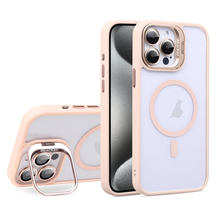 For iPhone 15 Pro U1 Invisible Lens Holder Acrylic + TPU MagSafe Magnetic Phone Case